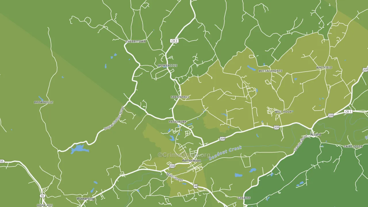 12446, NY Map of Vehicle Theft Rates