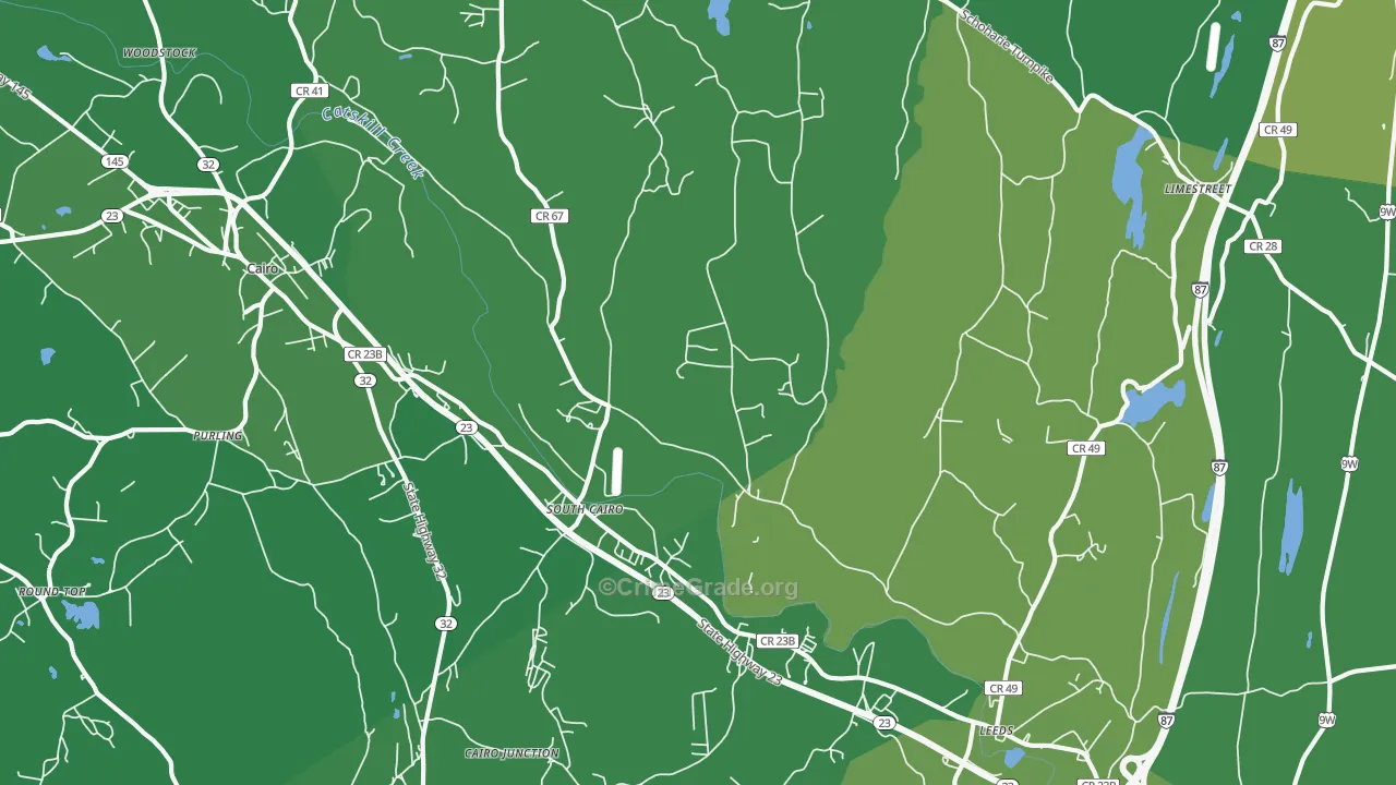 12451, NY Map of Vehicle Theft Rates