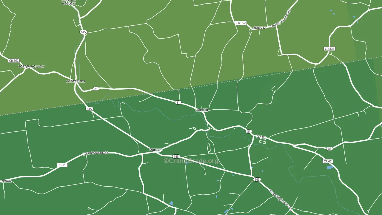 12460, NY Map of Vehicle Theft Rates