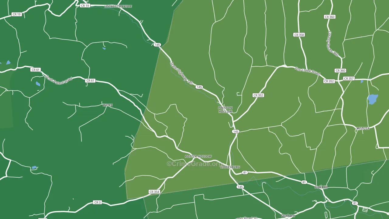 12469, NY Map of Vehicle Theft Rates