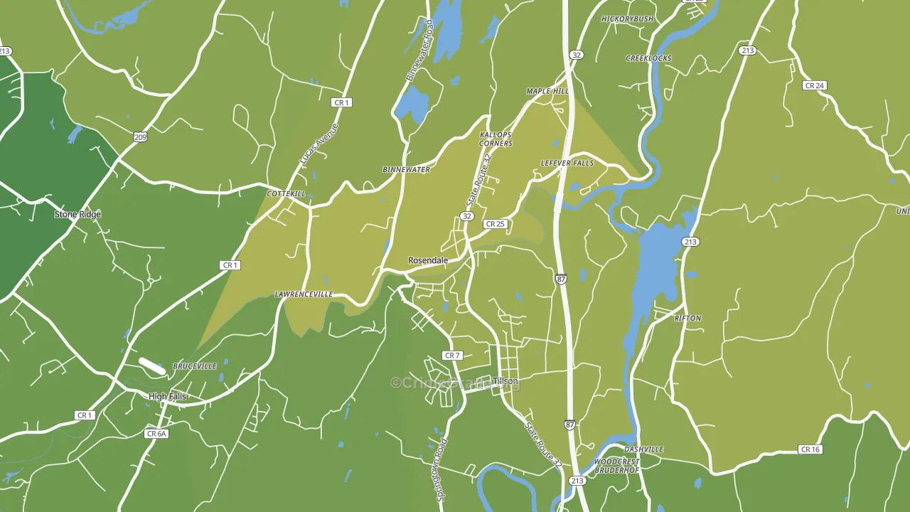 12472, NY Map of Vehicle Theft Rates