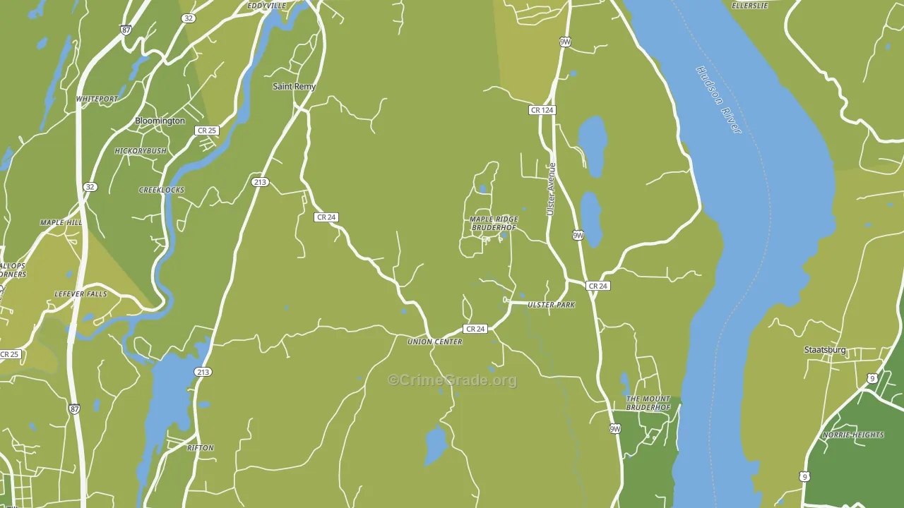 12487, NY Map of Vehicle Theft Rates