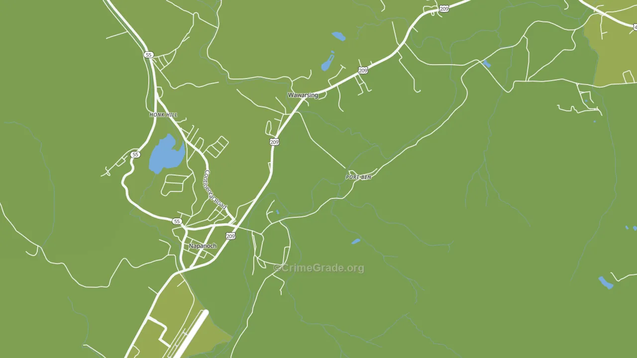 12489, NY Map of Vehicle Theft Rates