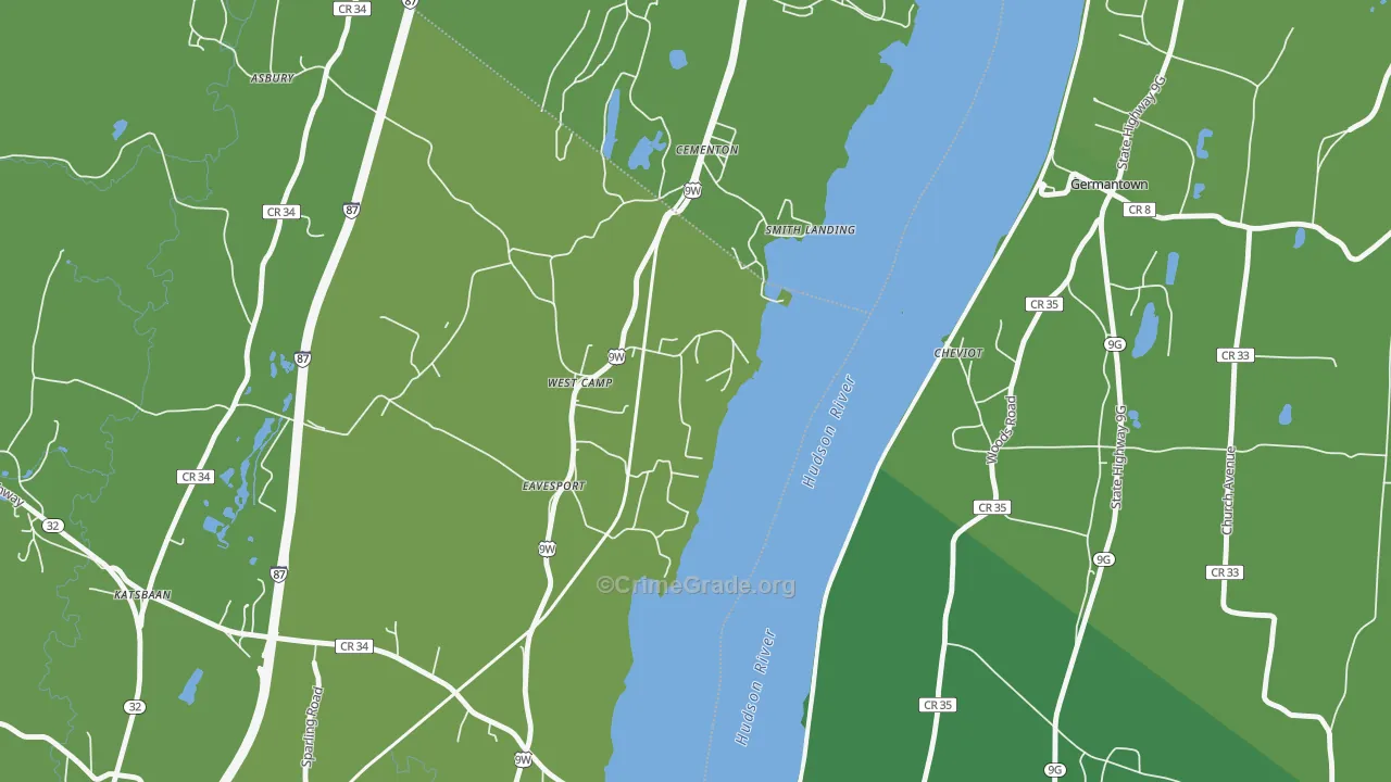 12490, NY Map of Vehicle Theft Rates