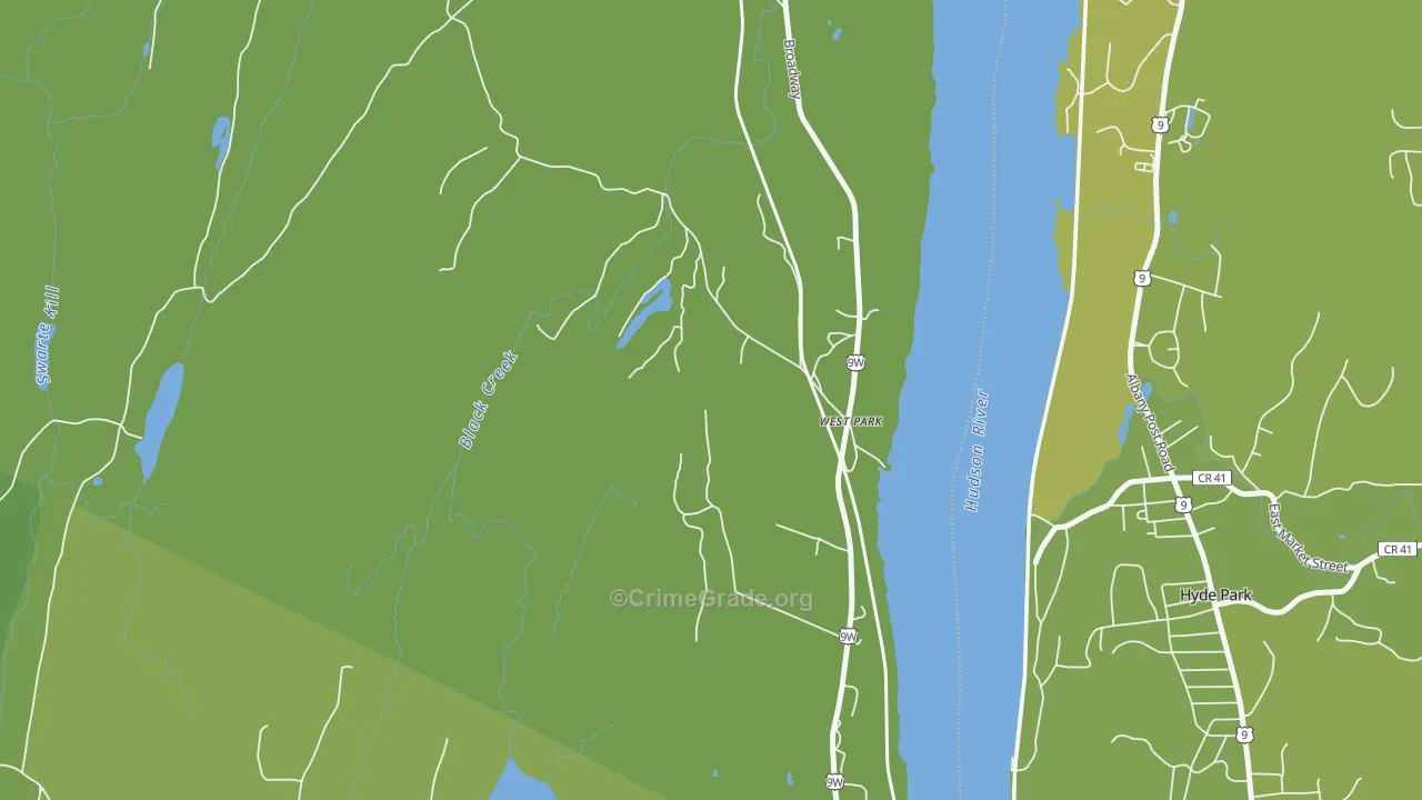 12493, NY Map of Vehicle Theft Rates