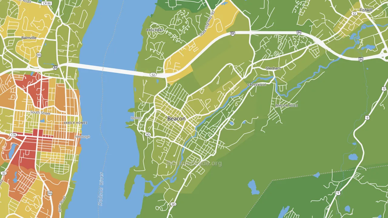 12508, NY Map of Vehicle Theft Rates