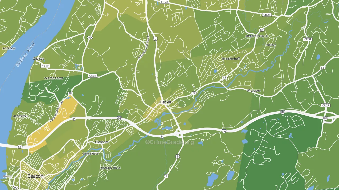 12524, NY Map of Vehicle Theft Rates