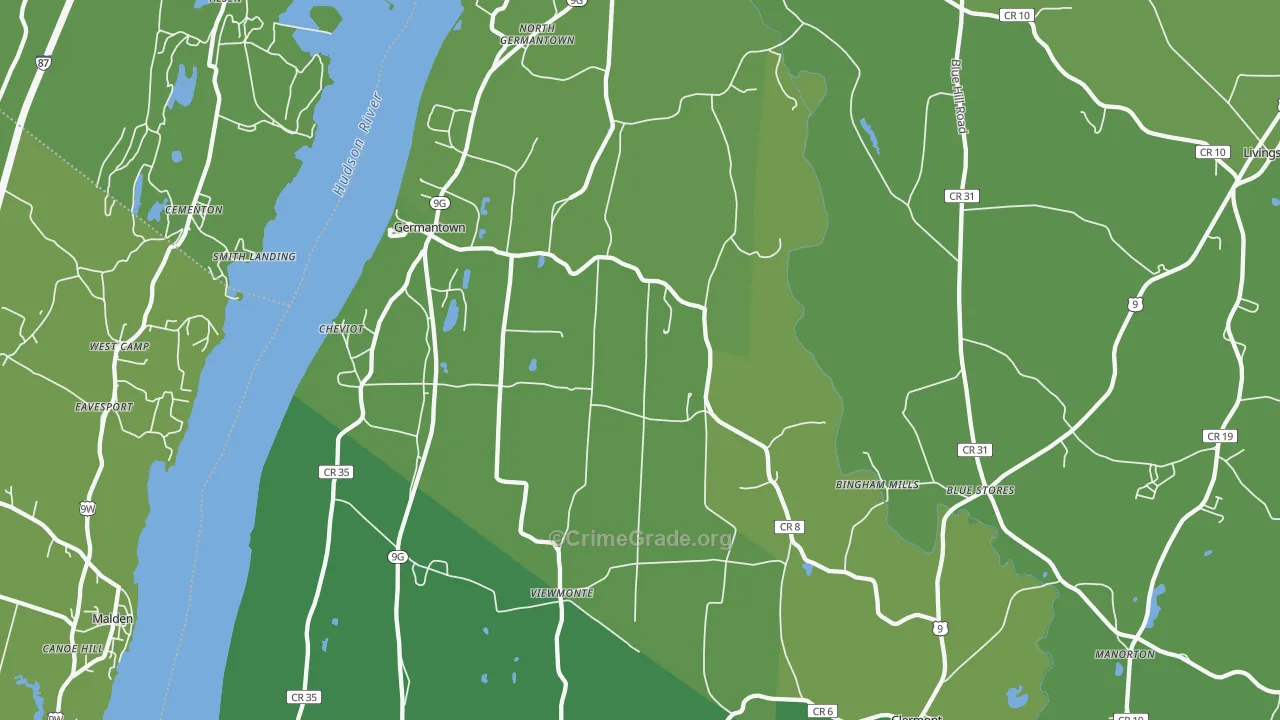 12526, NY Map of Vehicle Theft Rates