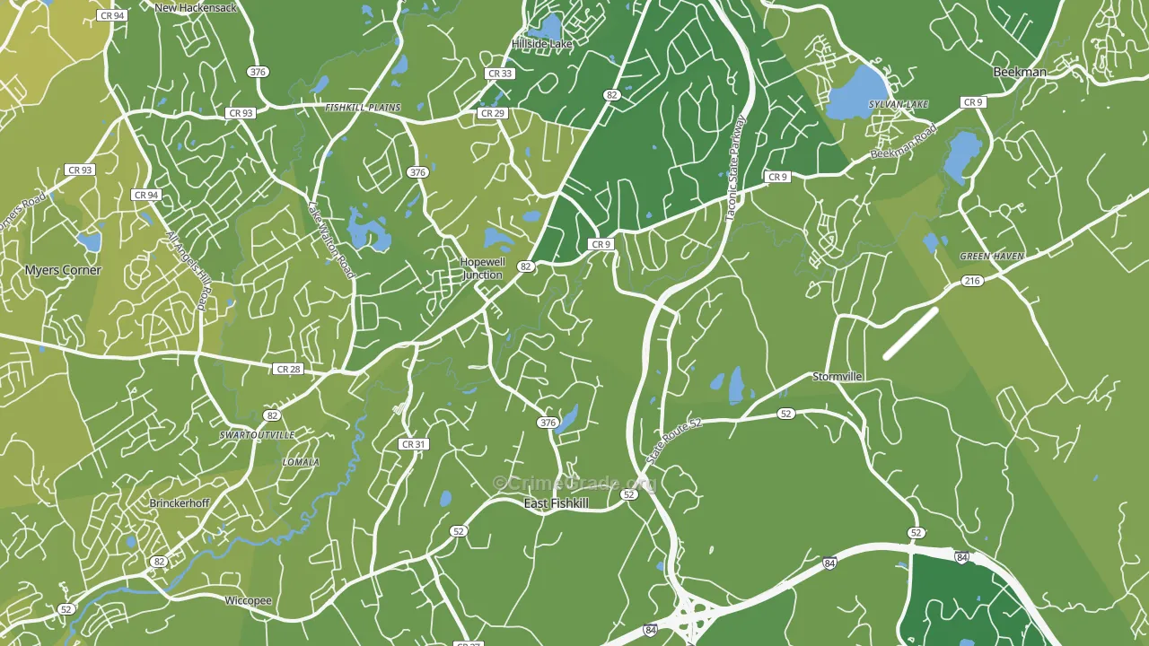 12533, NY Map of Vehicle Theft Rates