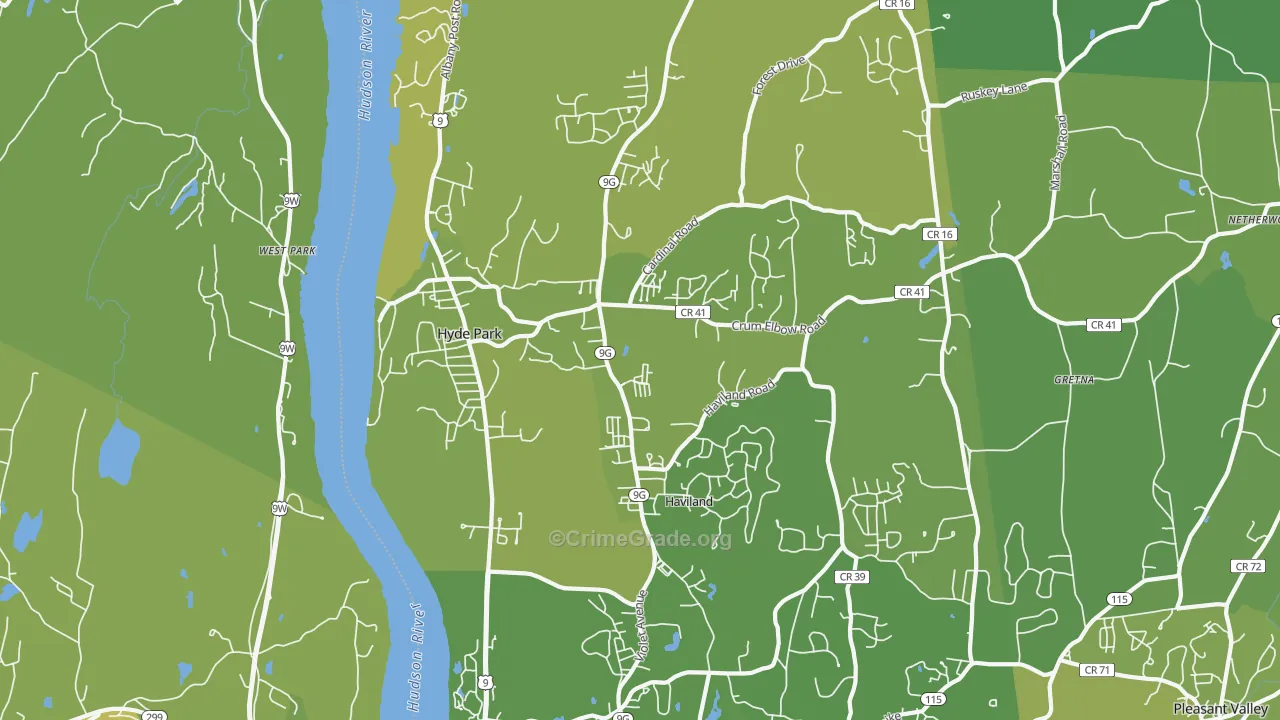 12538, NY Map of Vehicle Theft Rates