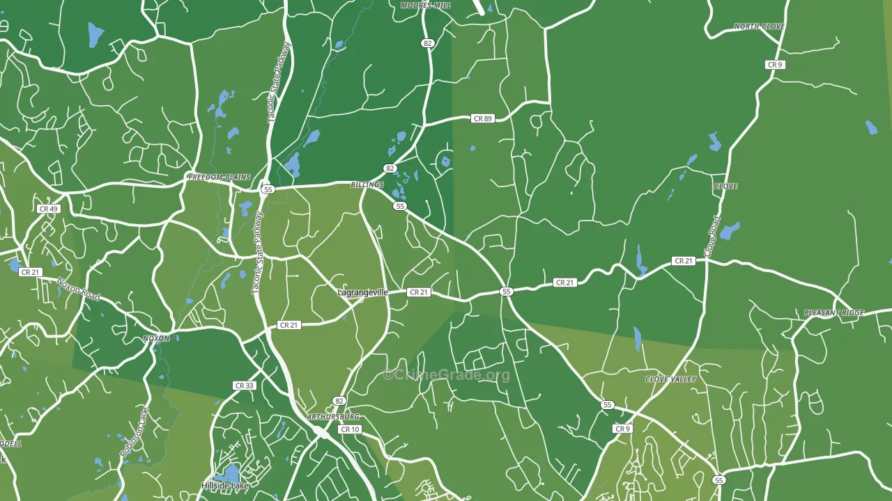 12540, NY Map of Vehicle Theft Rates