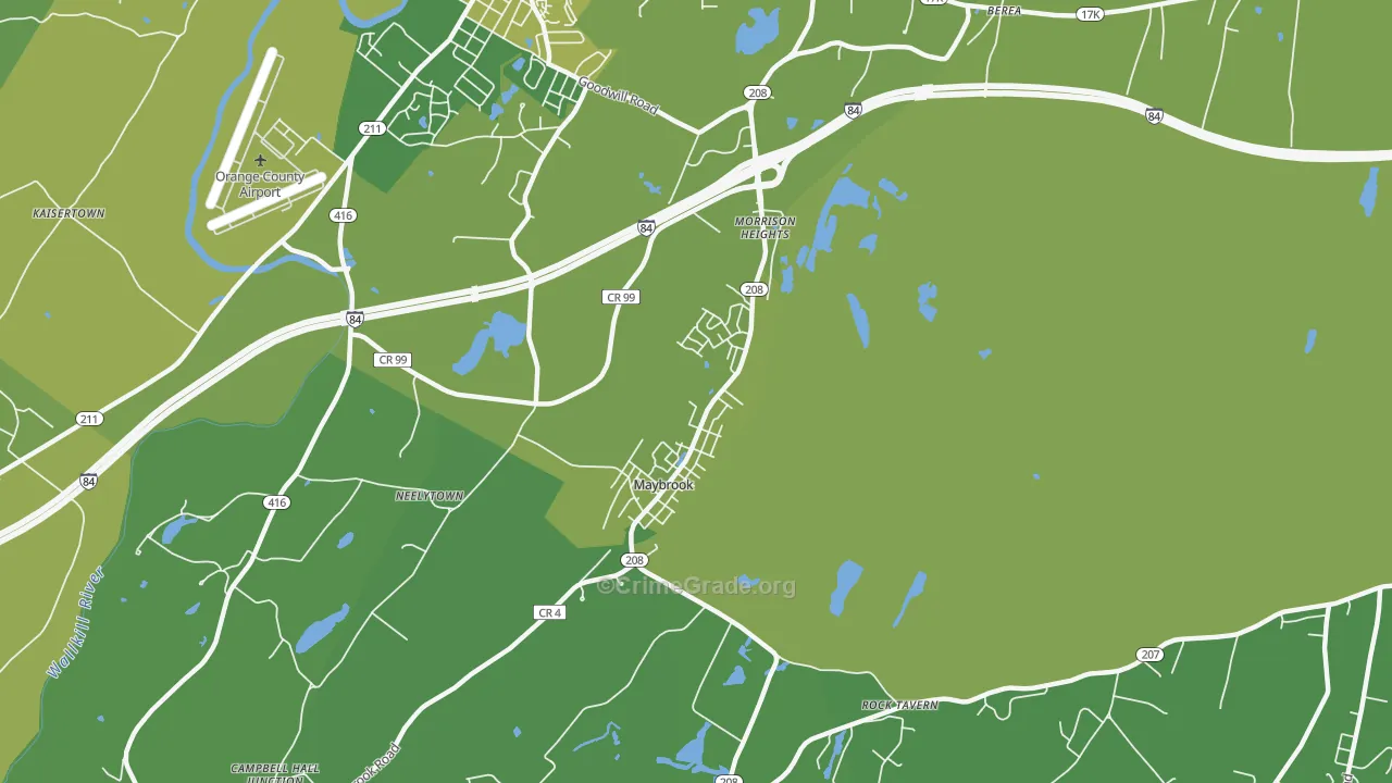 12543, NY Map of Vehicle Theft Rates