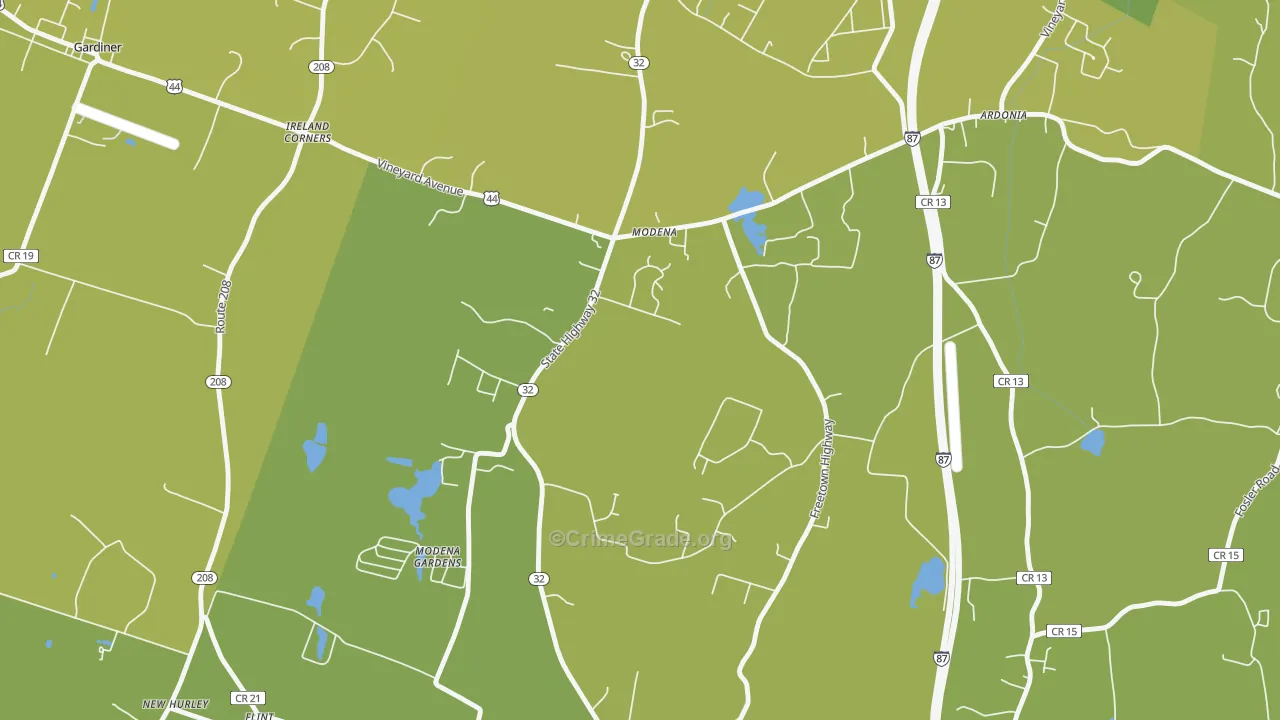 12548, NY Map of Vehicle Theft Rates