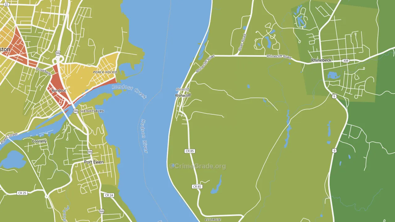 12574, NY Map of Vehicle Theft Rates