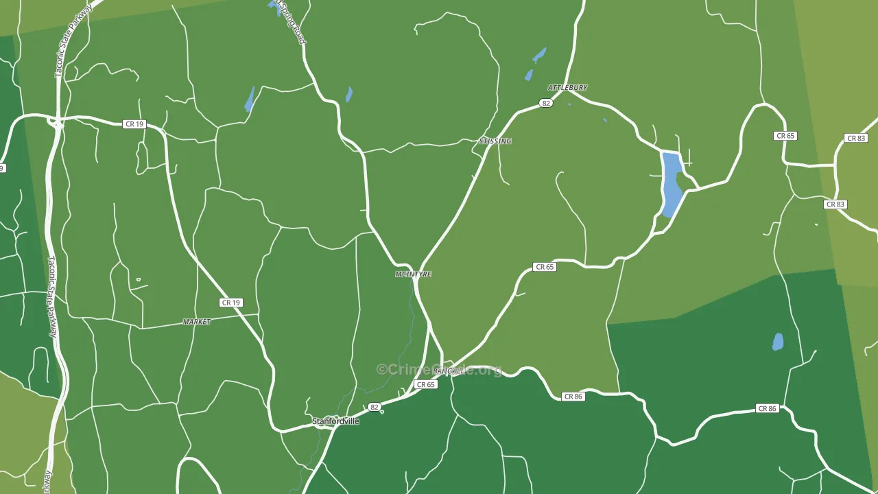 12581, NY Map of Vehicle Theft Rates