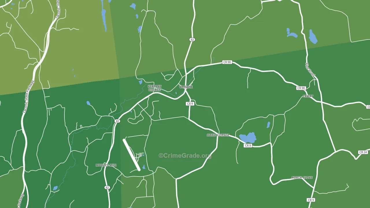 12585, NY Map of Vehicle Theft Rates