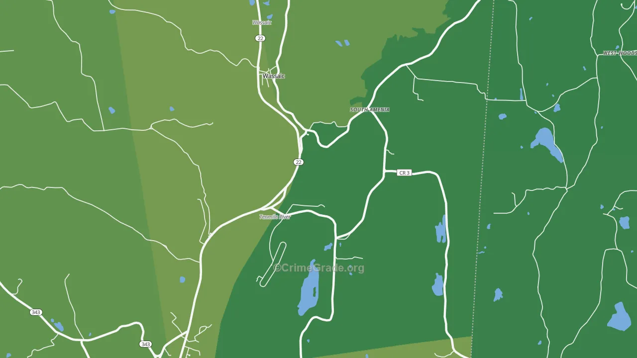 12592, NY Map of Vehicle Theft Rates