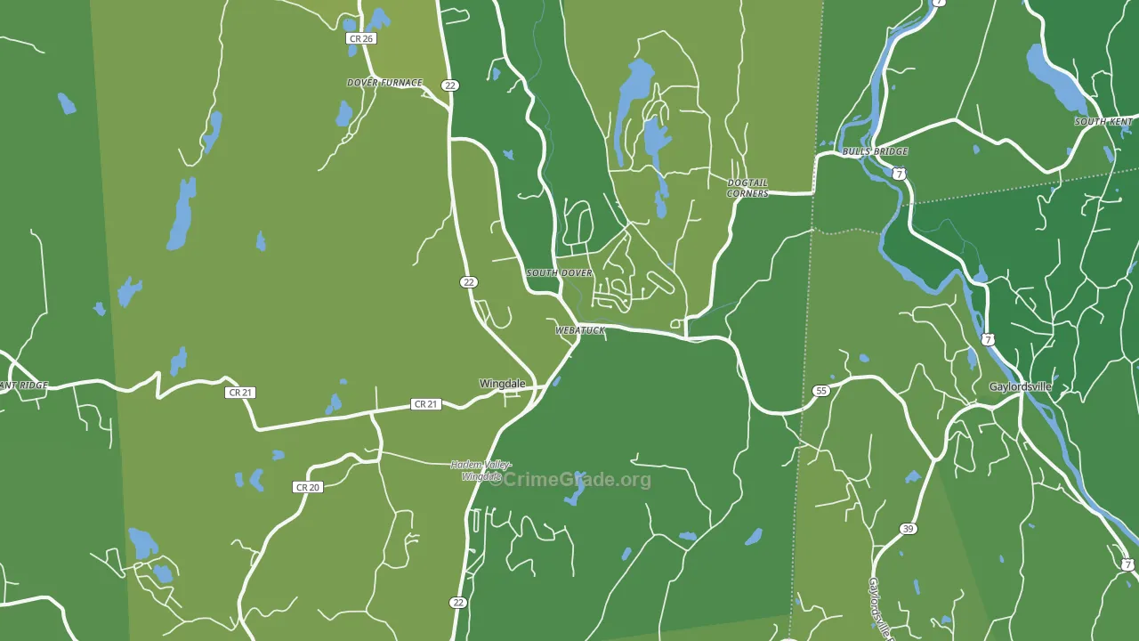 12594, NY Map of Vehicle Theft Rates