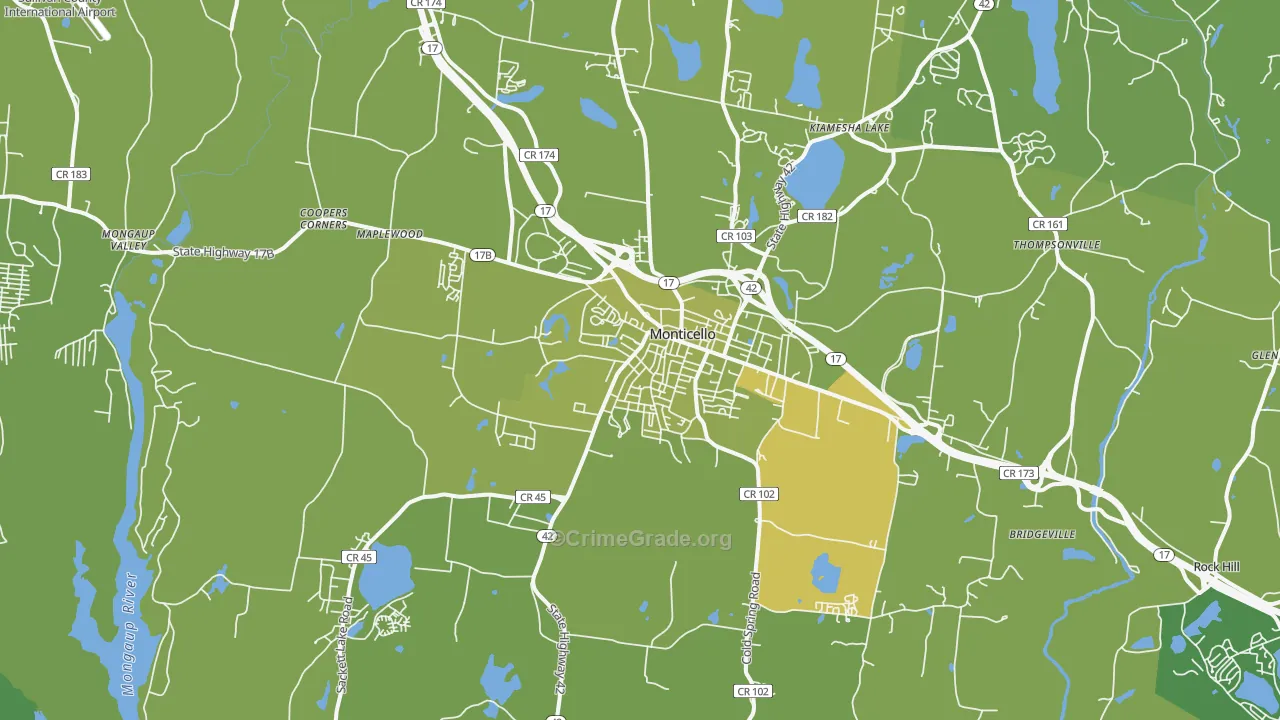 12701, NY Map of Vehicle Theft Rates