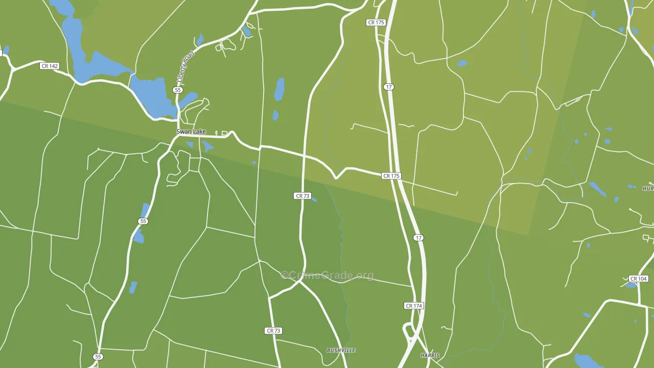 12734, NY Map of Vehicle Theft Rates