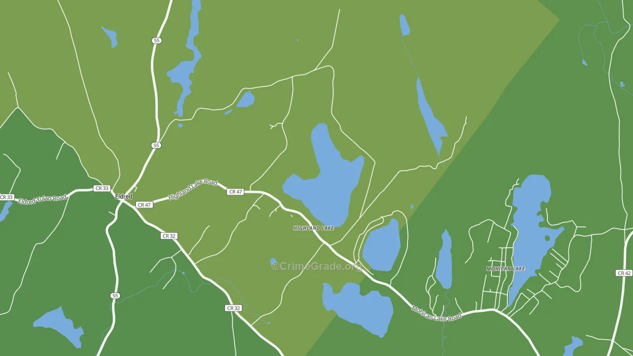 12743, NY Map of Vehicle Theft Rates