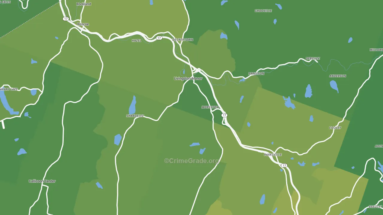 12758, NY Map of Vehicle Theft Rates