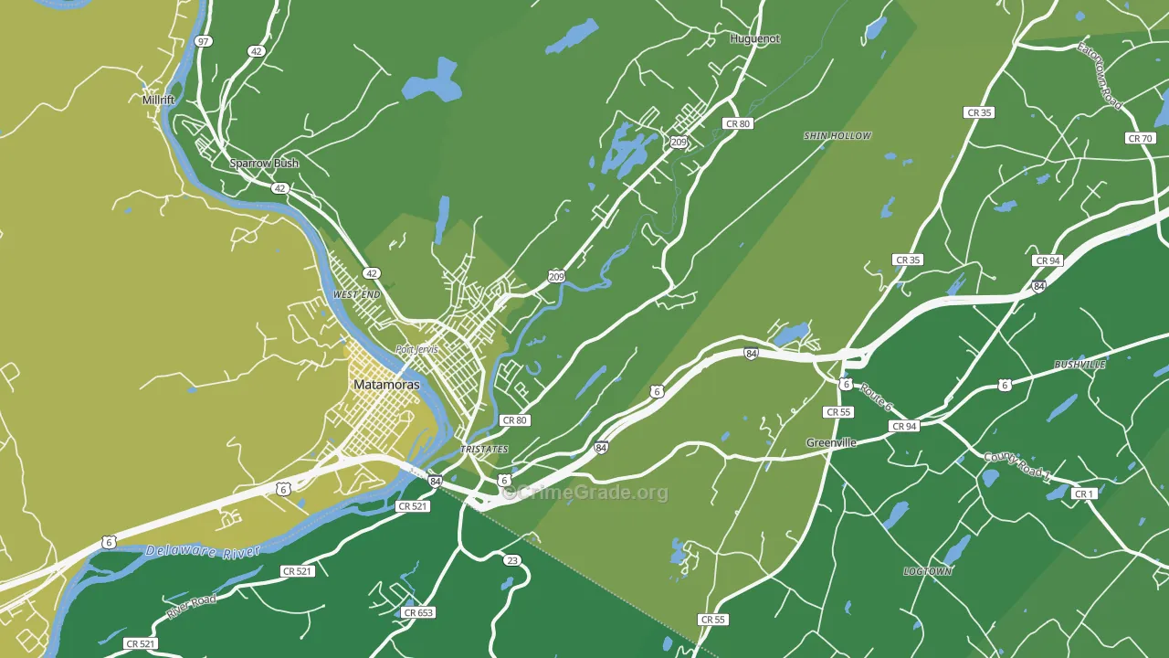12771, NY Map of Vehicle Theft Rates