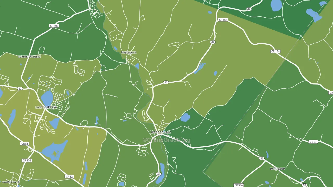 12788, NY Map of Vehicle Theft Rates