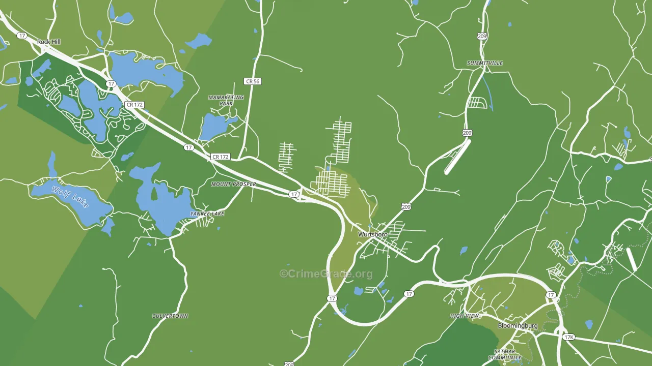 12790, NY Map of Vehicle Theft Rates