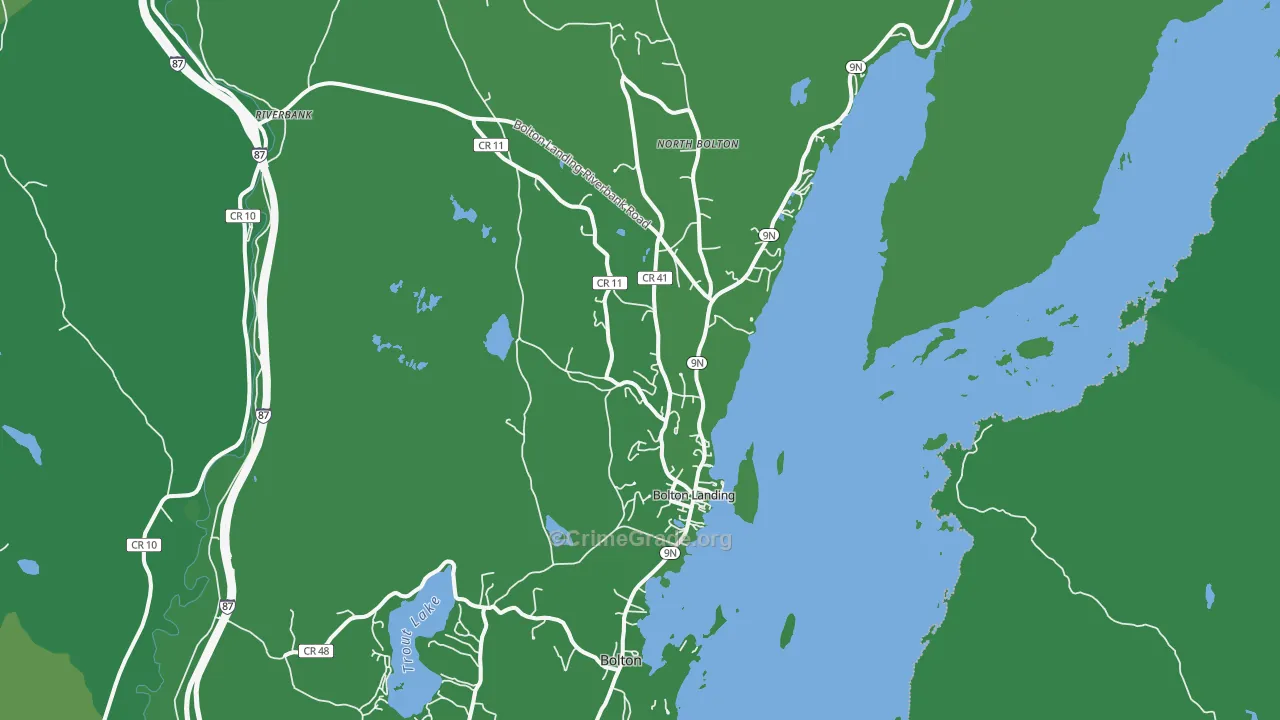12814, NY Map of Vehicle Theft Rates