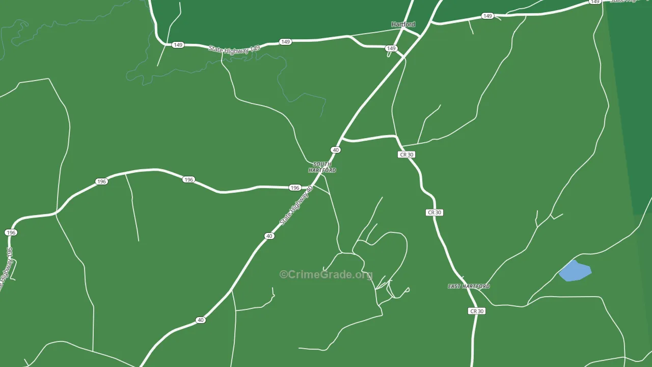 12838, NY Map of Vehicle Theft Rates