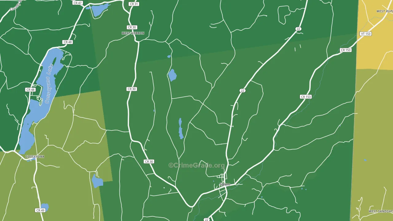 12865, NY Map of Vehicle Theft Rates