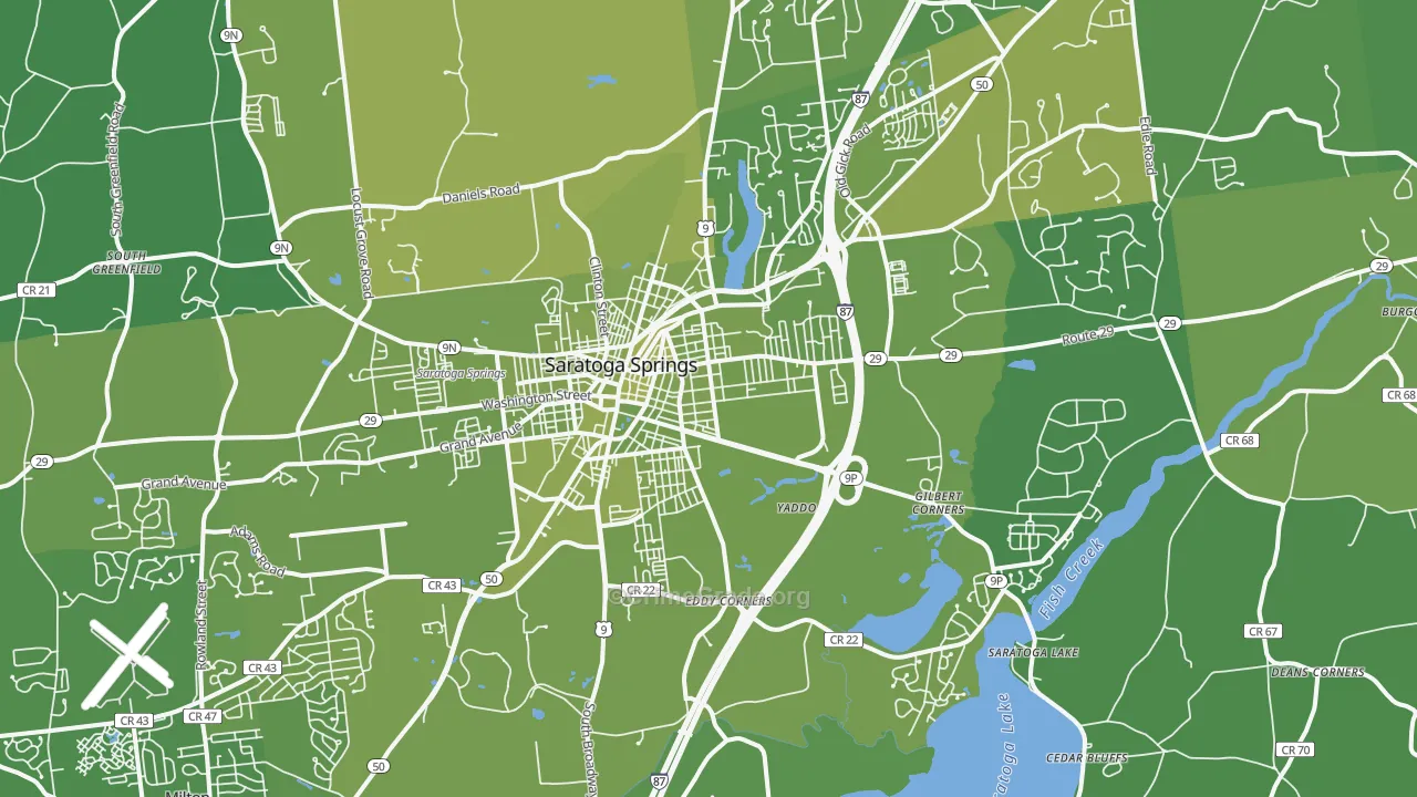 12866, NY Map of Vehicle Theft Rates