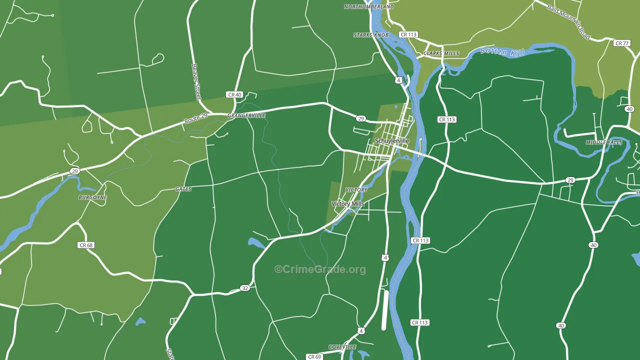 12871, NY Map of Vehicle Theft Rates