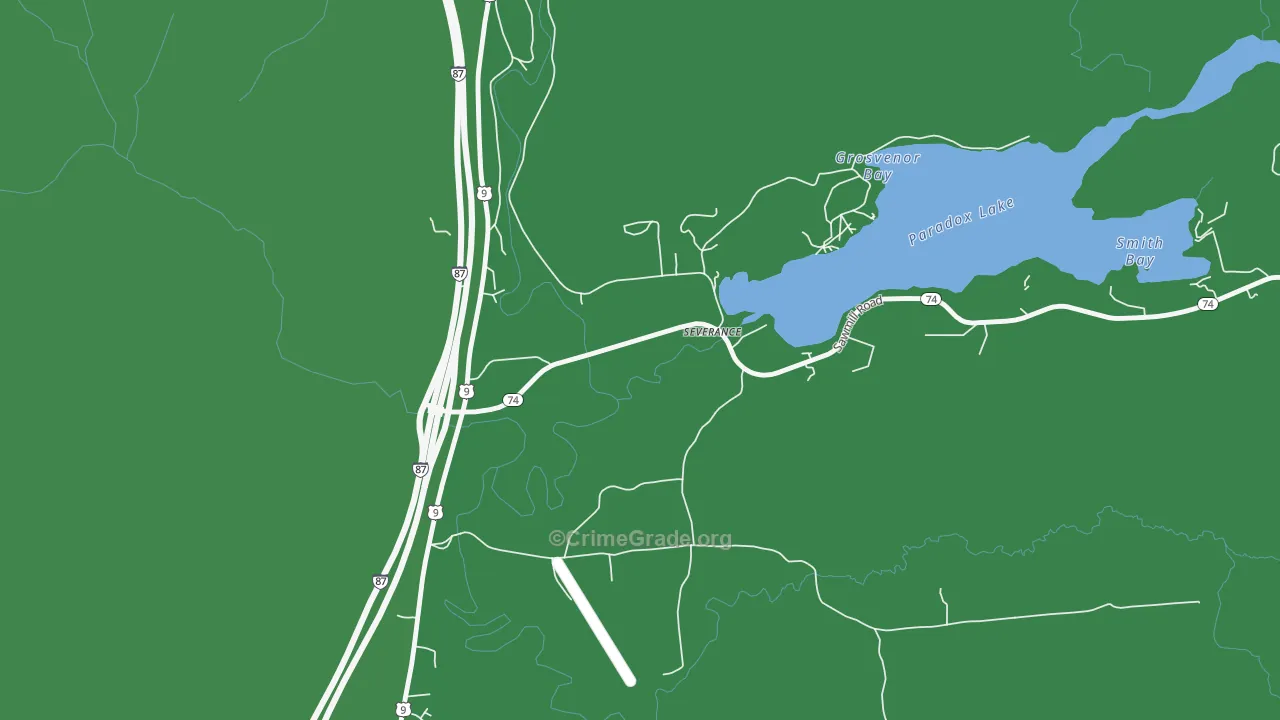 12872, NY Map of Vehicle Theft Rates