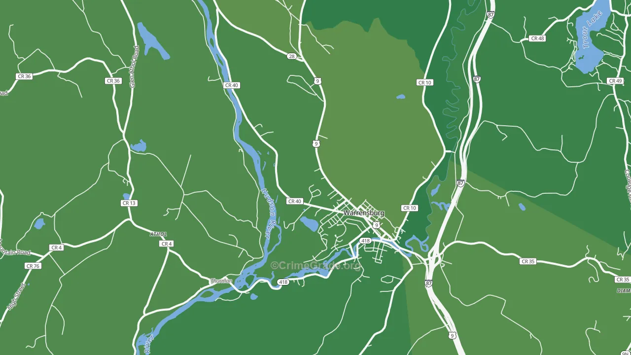 12885, NY Map of Vehicle Theft Rates