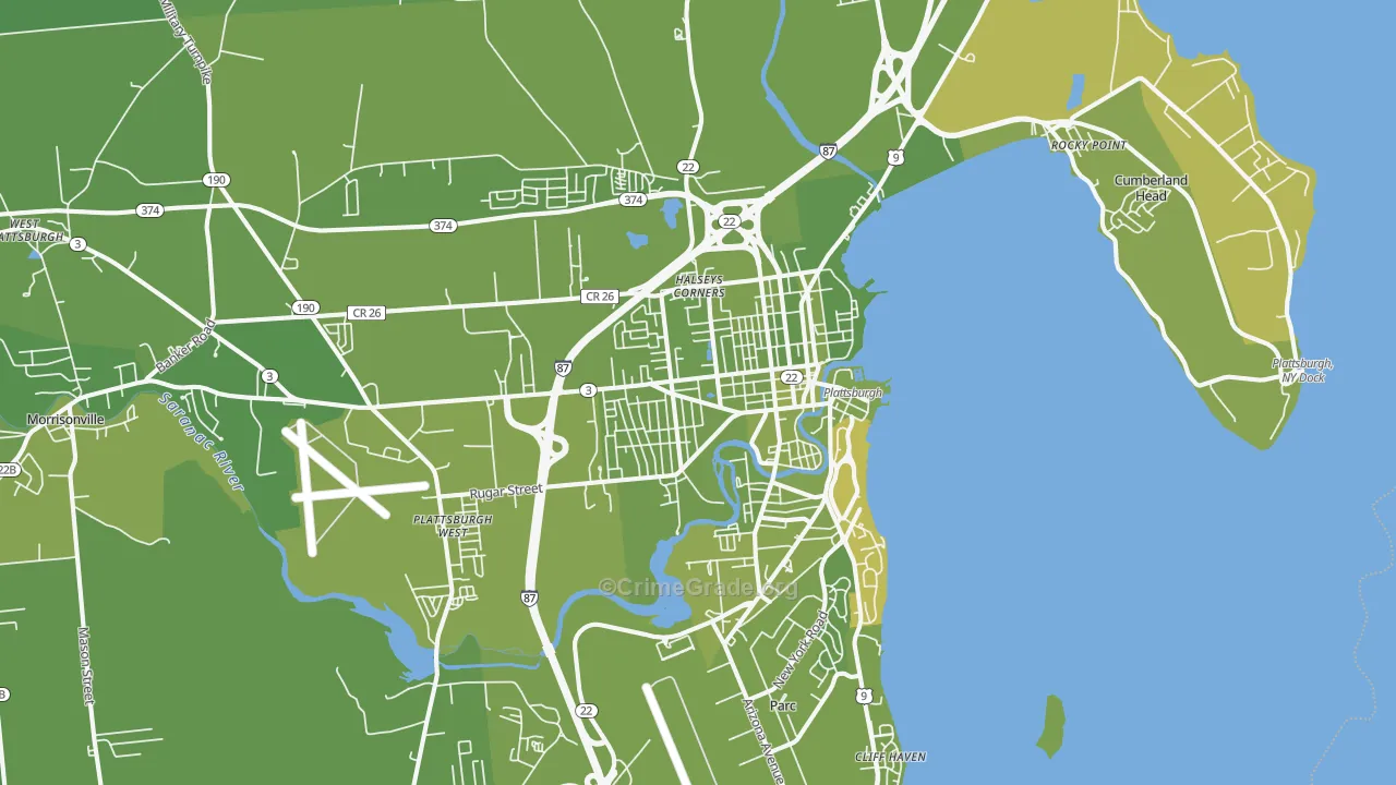 12901, NY Map of Vehicle Theft Rates