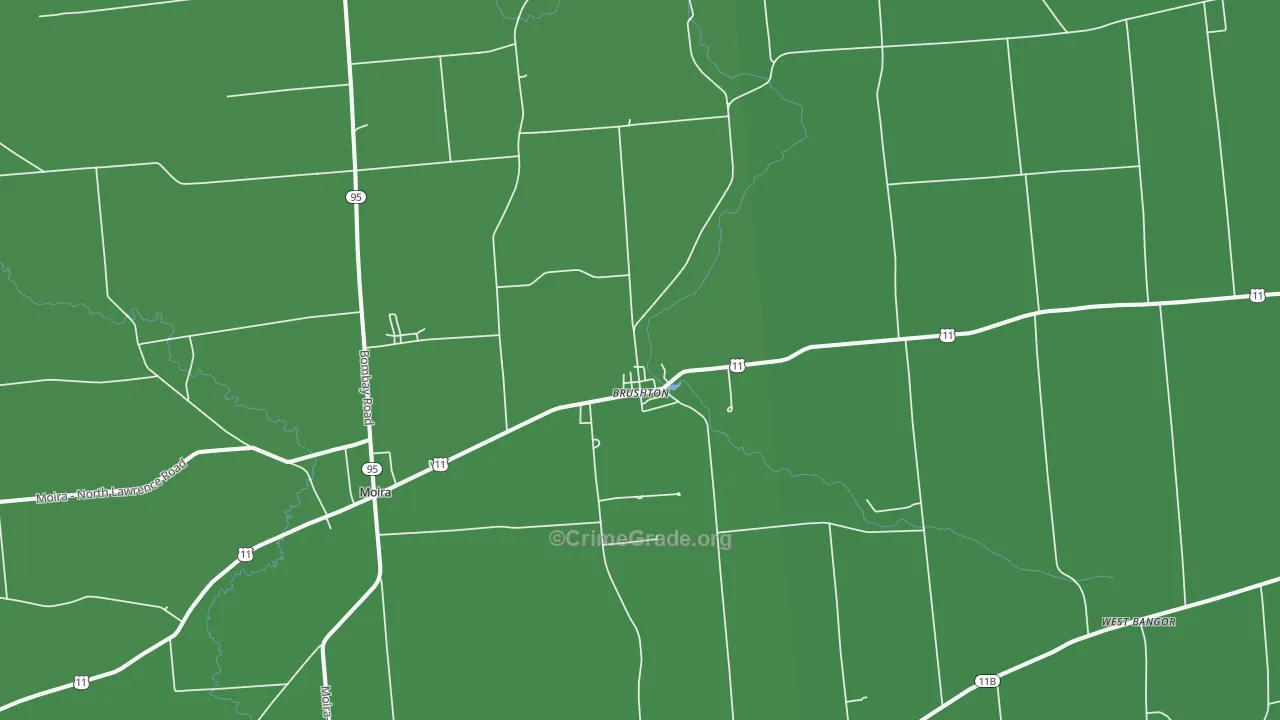 12916, NY Map of Vehicle Theft Rates