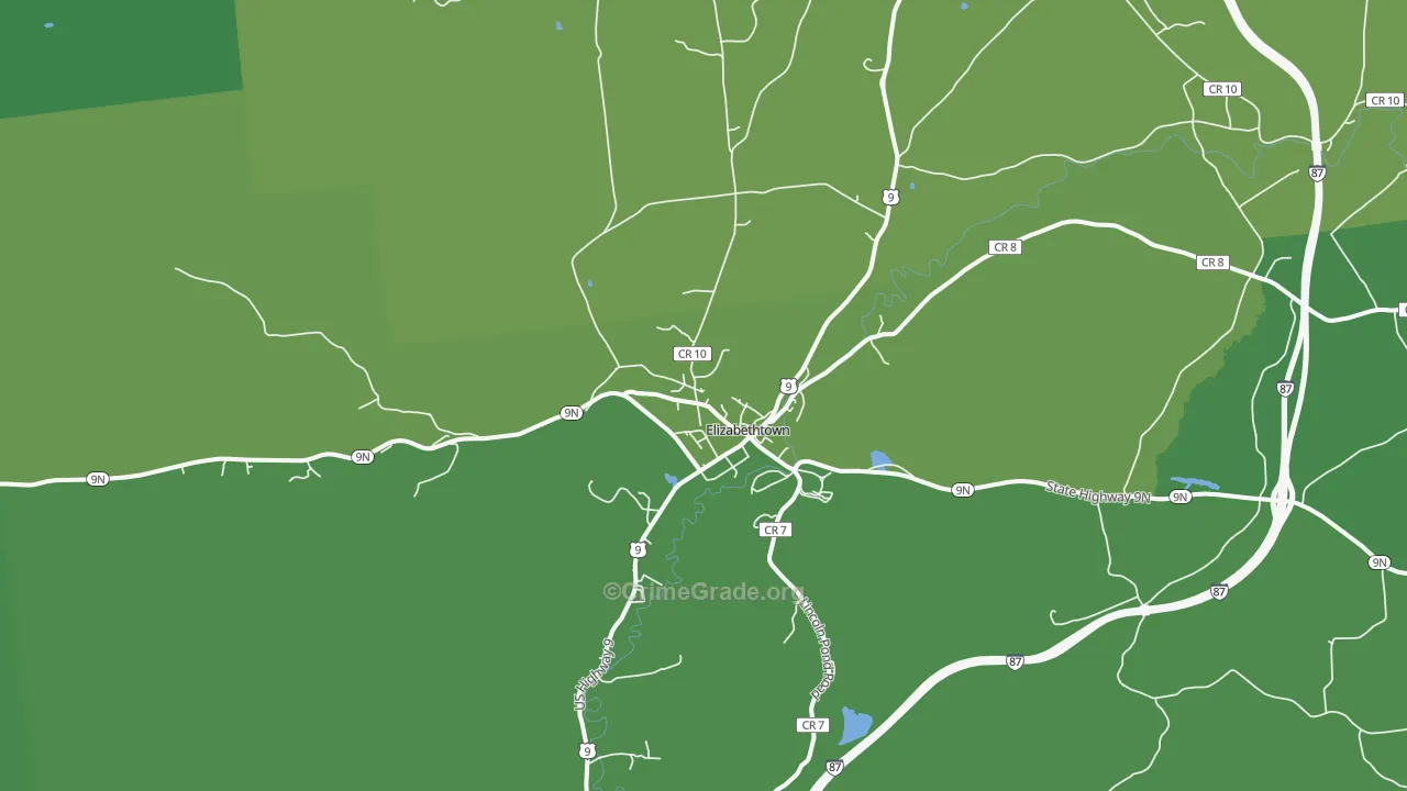 12932, NY Map of Vehicle Theft Rates