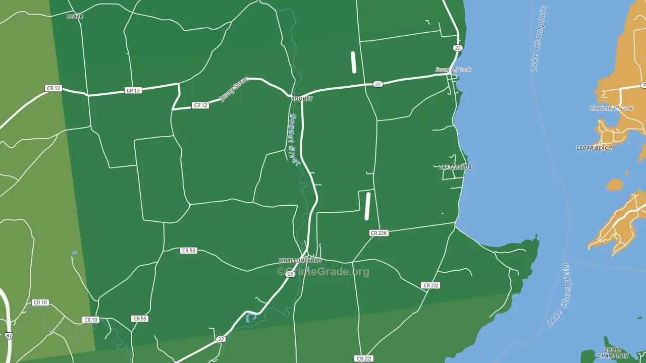 12936, NY Map of Vehicle Theft Rates