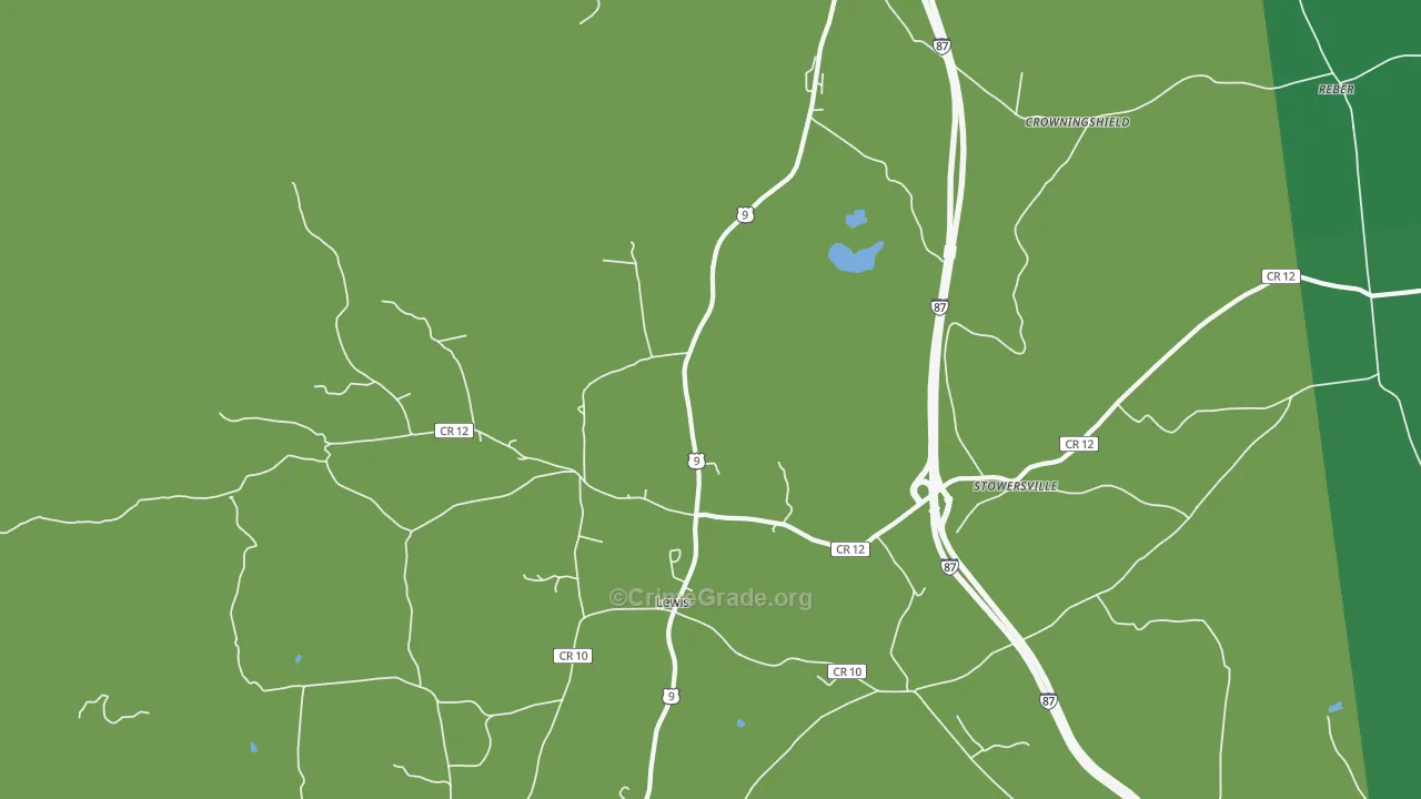 12950, NY Map of Vehicle Theft Rates