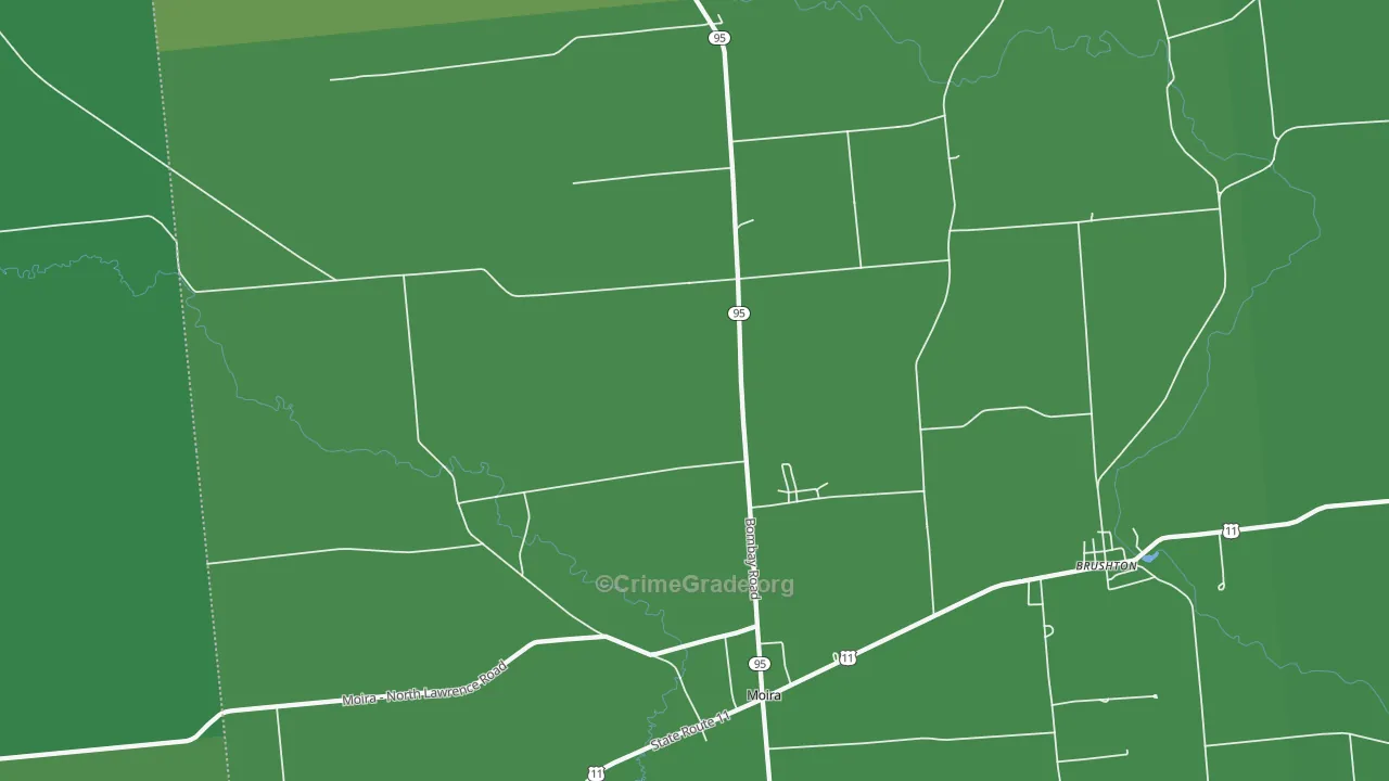 12957, NY Map of Vehicle Theft Rates