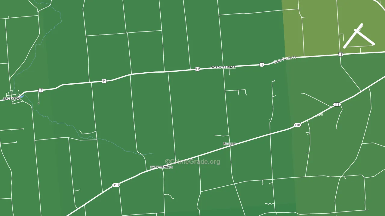 12966, NY Map of Vehicle Theft Rates