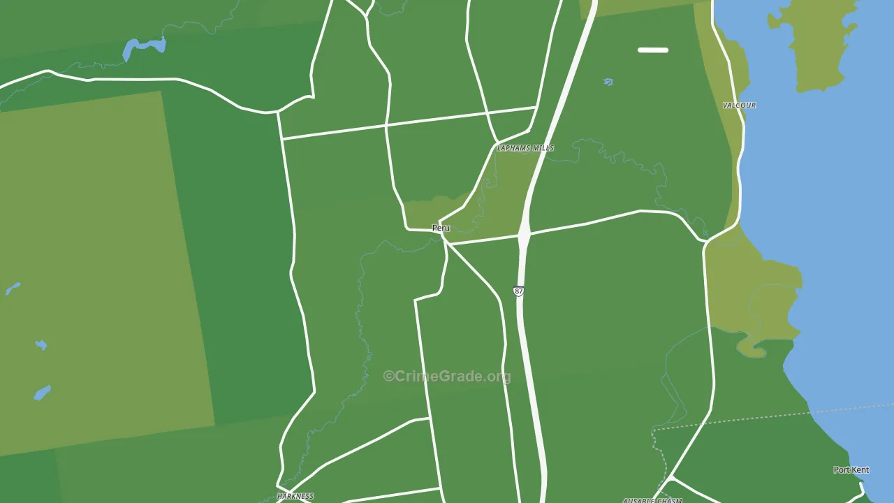 12972, NY Map of Vehicle Theft Rates