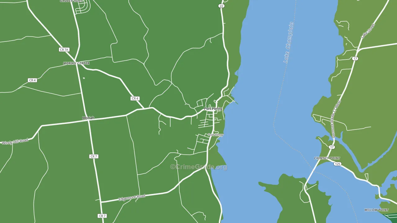 12974, NY Map of Vehicle Theft Rates
