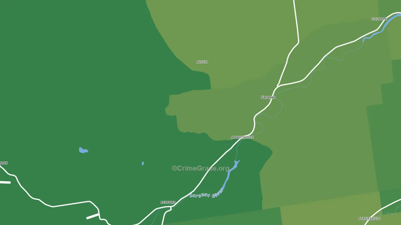 12981, NY Map of Vehicle Theft Rates