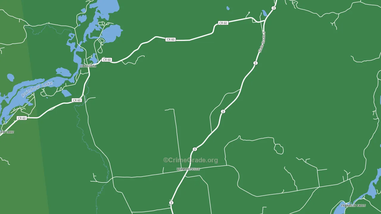 12989, NY Map of Vehicle Theft Rates