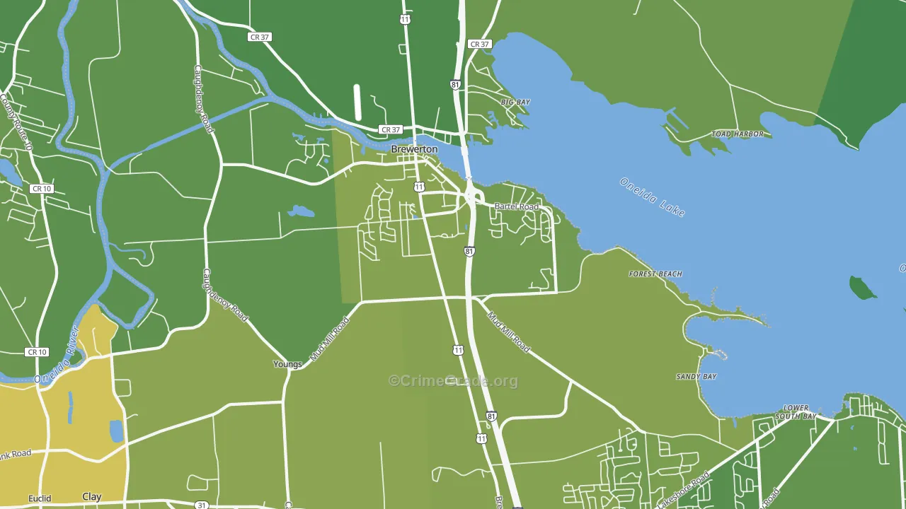 13029, NY Map of Vehicle Theft Rates