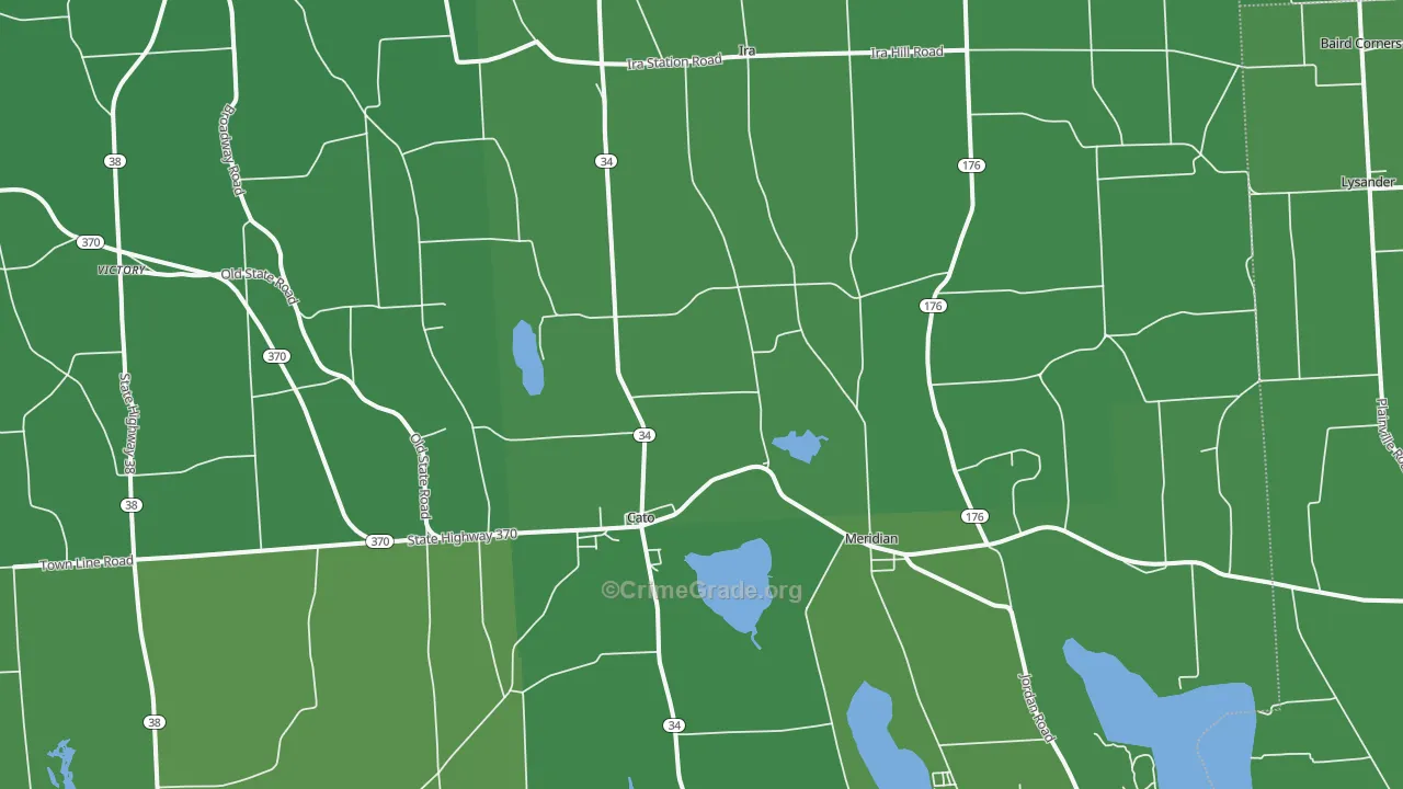 13033, NY Map of Vehicle Theft Rates