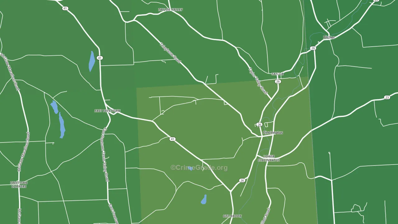 13040, NY Map of Vehicle Theft Rates
